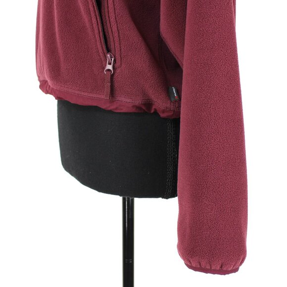 Aritzia TNA TnAction Polartec Burgundy Quarter Zip Fleece Pullover Jacket XS - Picture 4 of 7